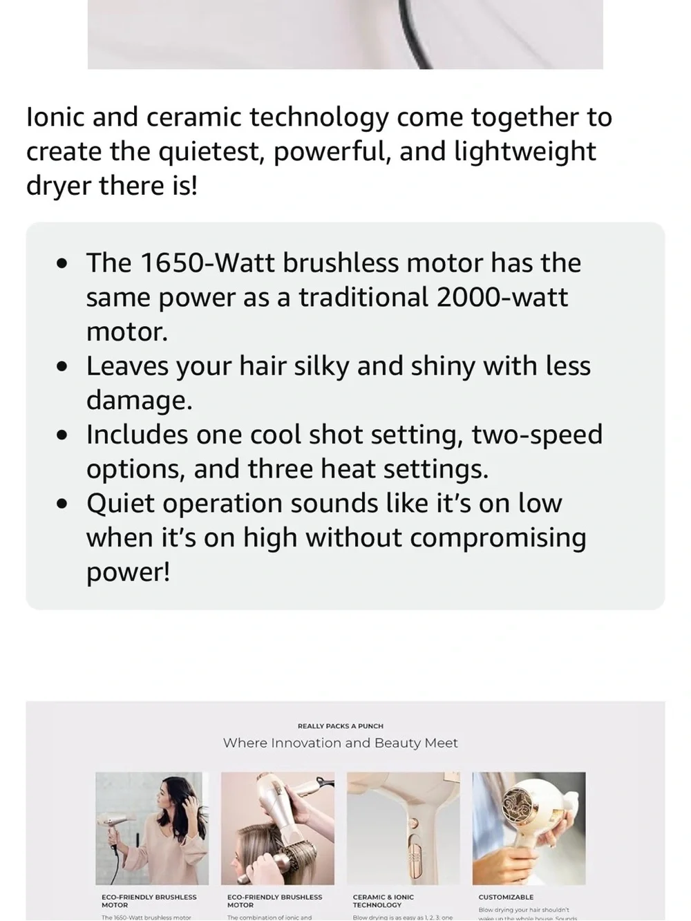 BlowTYME hairdryer Rose Gold powerful lightweight like new